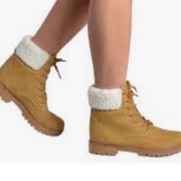 Women’s tan ankle boots size 7/8 medium - Picture 1 of 8